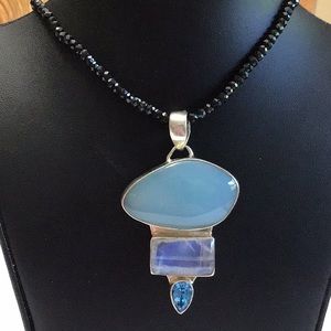 Vintage Sterling Necklace Signed SJ 925